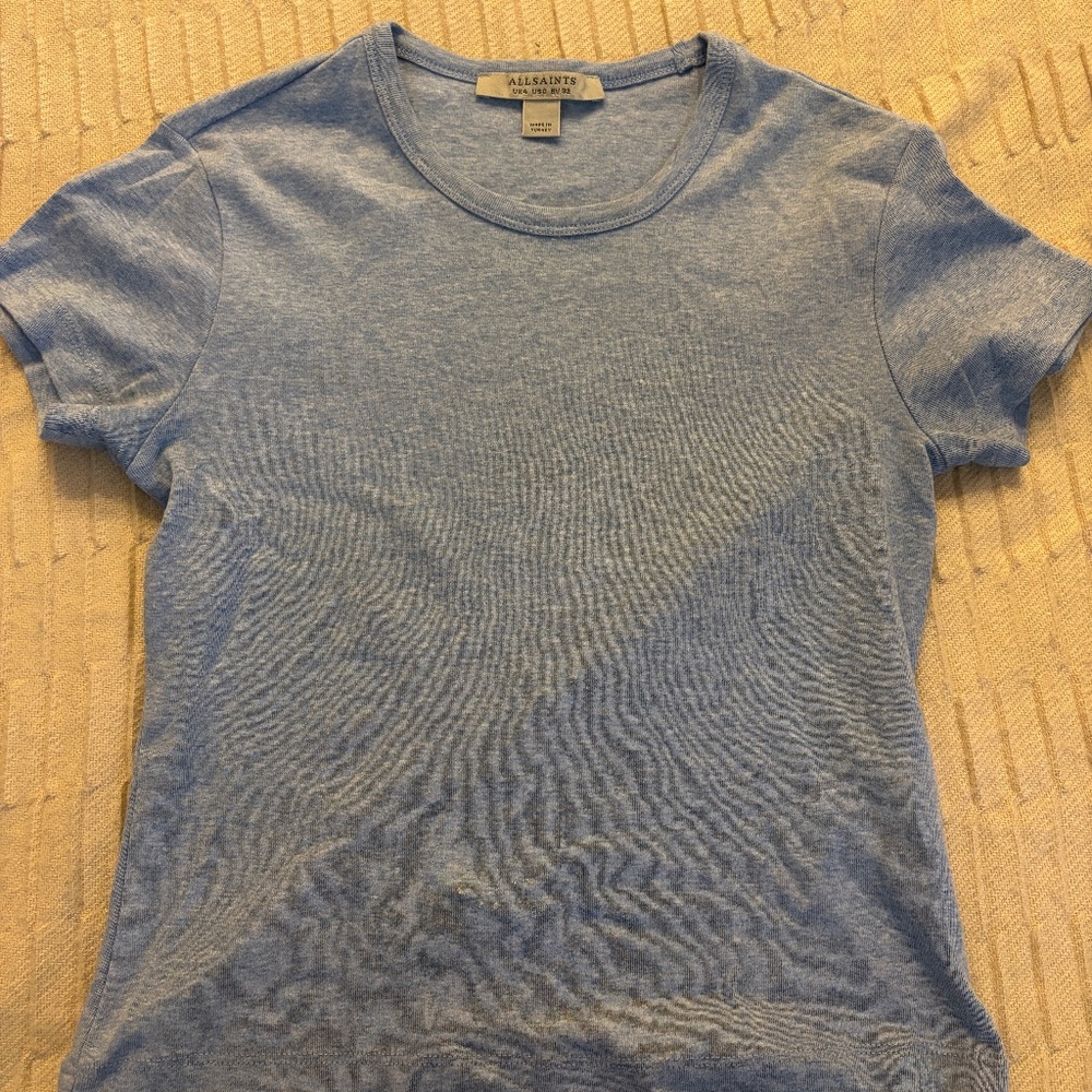 All Saints Light Blue T-Shirt